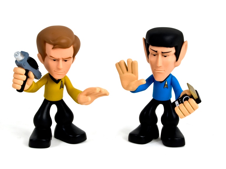 Kirk and Spock Vinyl Figures - One Day Sale on Sellout.Woot ...