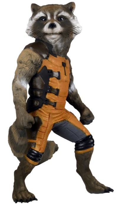 life size rocket raccoon statue