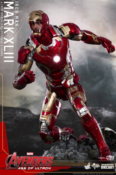 Hot Toys Avengers: Age of Ultron - Iron Man Mark XLIII, Captain America ...