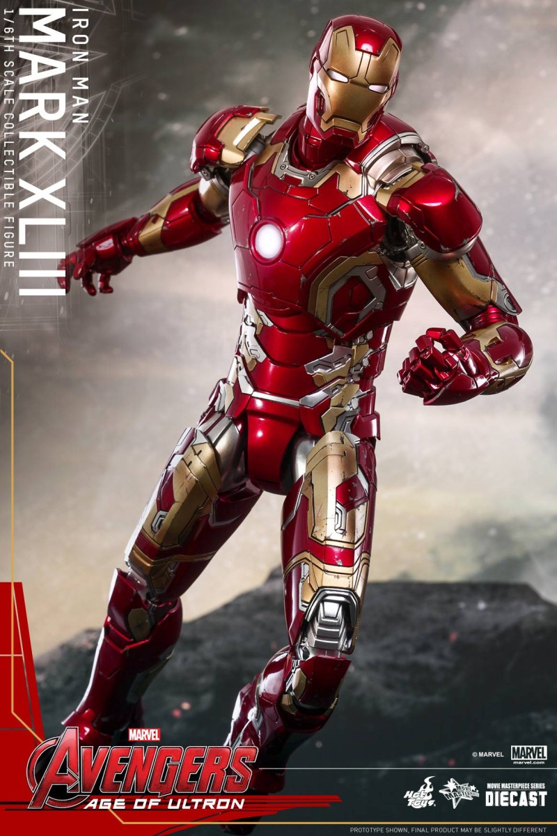 Hot Toys Avengers: Age of Ultron - Iron Man Mark XLIII, Captain America ...